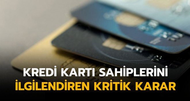 Kredi kartı sahipleri dikkat! 1 Ekim'den itibaren başlıyor