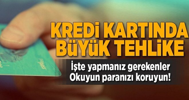 Kredi kartlarında büyük Plastik tehlike...