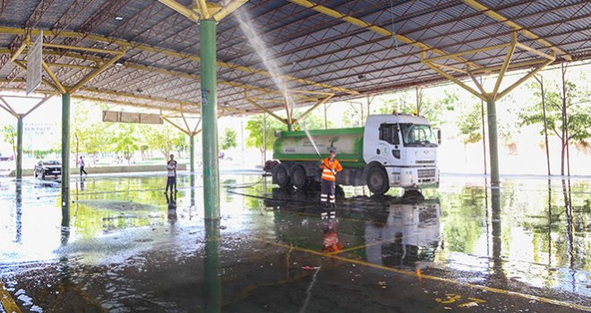 KURBAN KESİM YERLERİ DEZENFEKTE EDİLİYOR