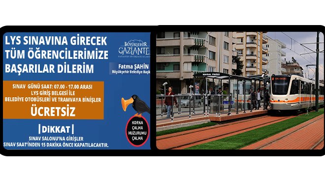 LYS günü tramvay ve belediye otobüsleri öğrencilere ücretsiz