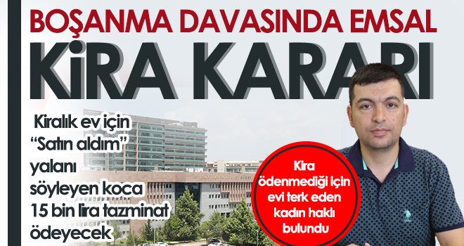 Mahkeme: Kirayı ödemeyen eş asli kusurludur