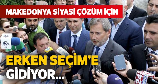 Makedonya’da siyasi çözüm için erken seçim