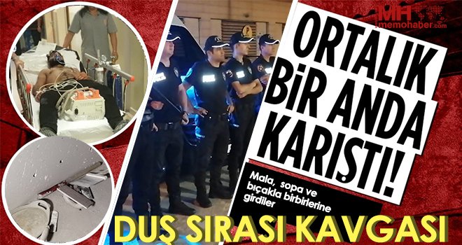 Mala, sopa ve bıçakla birbirlerine girdiler...