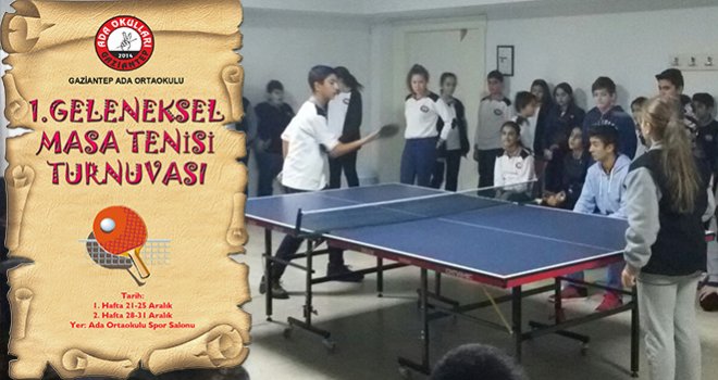 Masa Tenisi Turnuvasına Yoğun İlgi