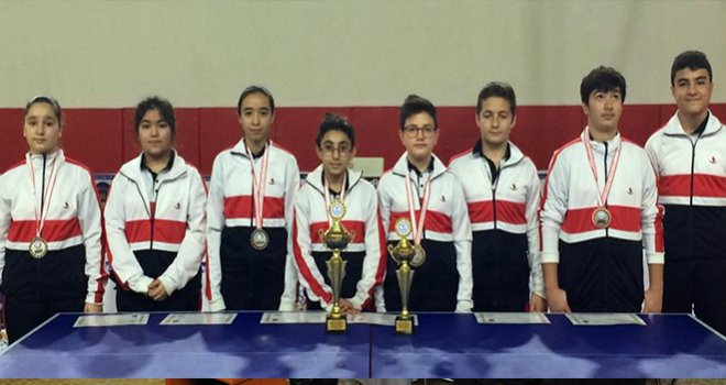 Masa Tenisinde il birinciliği Sanko'ya