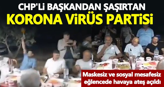 Maskesiz ve sosyal mesafesiz eğlencede havaya ateş açıldı