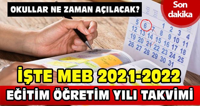 MEB yeni öğretim yılı takvimini açıkladı