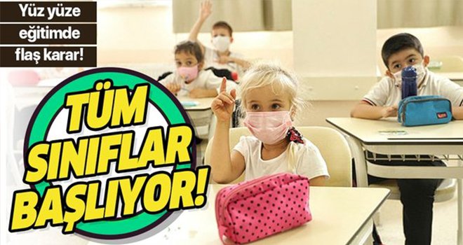 MEB'den flaş yüz yüze eğitim kararı!
