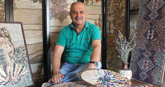 Mehmet Yılmaz 3'ncü Mozaik Sergisini Sanko'da açacak 