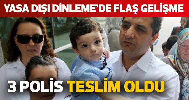 Mersin'de aranan 3 polis teslim oldu