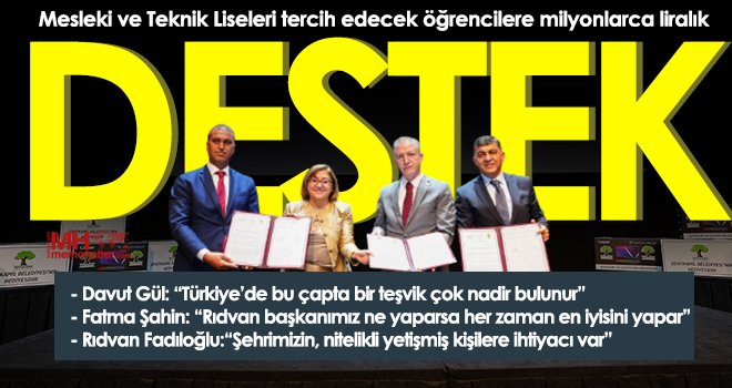 Mesleki ve Teknik Liseleri tercih edecek öğrencilere milyonlarca liralık destek