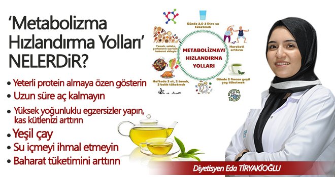 'Metabolizma Hızlandırma Yolları' nelerdir?