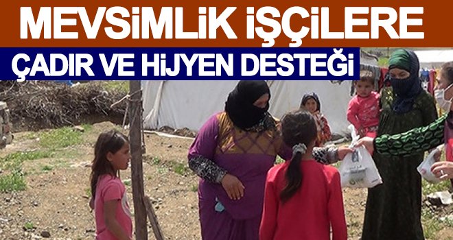 Mevsimlik tarım işçilerine yardım...