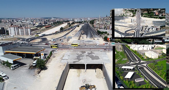 Mezarlık kavşağındaki köprü inşatında sona yaklaşıldı 