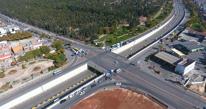 Mezarlık kavşağının yapımına başlandı