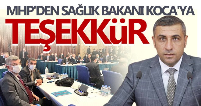 MHP'den Sağlık Bakanı Koca'ya Teşekkür