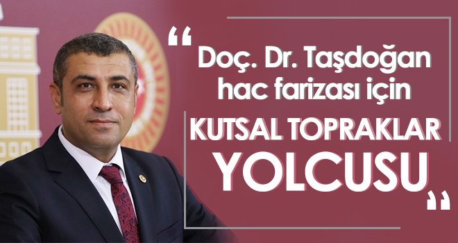 MHP'li Taşdoğan helallik istedi!
