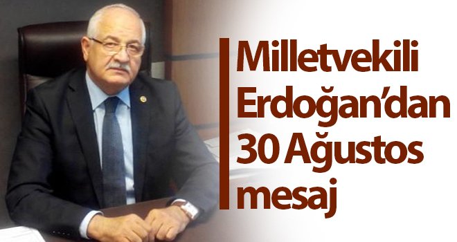 Milletvekili Erdoğan'dan Zafer Bayramı mesajı