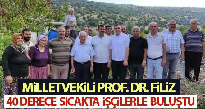 Milletvekili Filiz'den üzüm işçilerine ziyaret