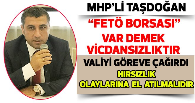 Milletvekili Taşdoğan'dan Flaş 'Yargı' açıklaması