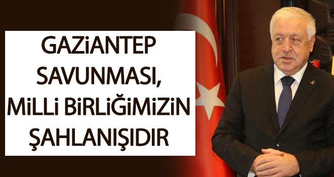 Milletvekili Uzer'den 25 Aralık Gaziantep'in Düşman İşgalinden Kurtuluşu mesajı