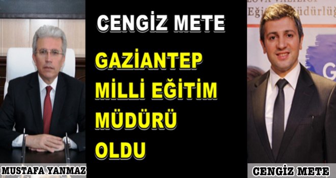 Milli Eğitim Müdürü Yanmaz görevden alındı...
