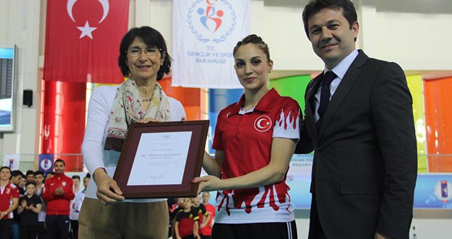 Gaziantep'li Milli jimnastikçiye uluslararası ödül…
