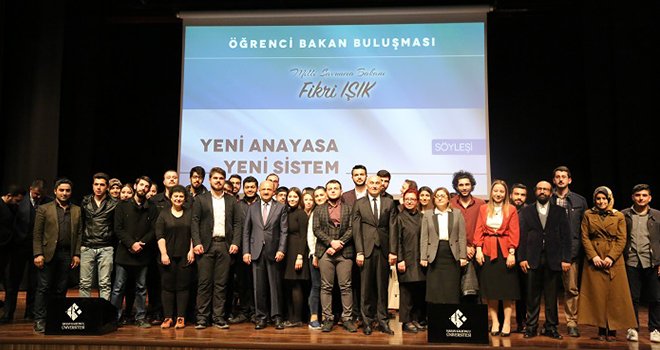Milli Savunma Bakanı Işık HKÜ Öğrencileriyle Buluştu