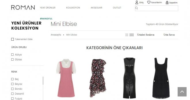 Mini Elbise Modelleri