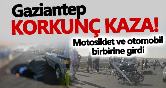Motosiklet otomobile çarptı: 1 yaralı