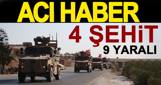 MSB: İdlip'de 4 asker şehit, 9 asker yaralı