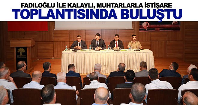 Muhtarlar anlattı, Fadıloğlu ile Kalaylı dinledi