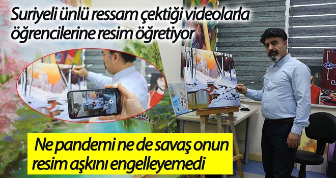 Ne pandemi ne de savaş onun resim aşkını engelleyemedi