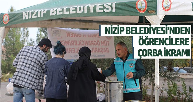 Nizip Belediyesi’nden öğrencilere çorba ikramı