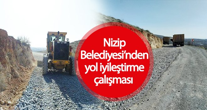 Nizip Belediyesi’nden yol iyileştirme çalışması 
