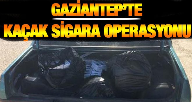 Nizip'te otomobilde kaçak sigara ele geçti