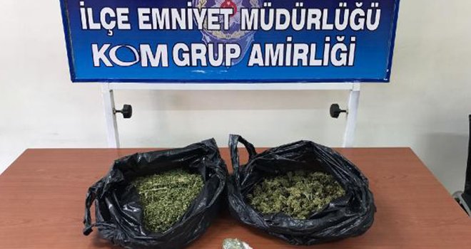 Nizip'te 2 kilo esrar ele geçirildi
