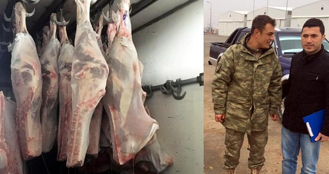 Nizip’te bağışlanan kurbanlar Mehmetçiklere ulaştı