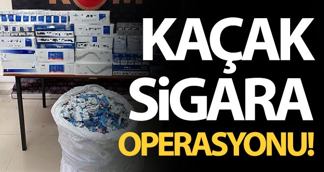 Nizip'te kaçak sigara ele geçirildi