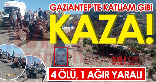 Nurdağı’nda feci kaza çok sayıda ölü ve yaralılar var