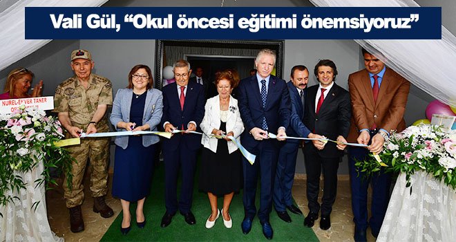 Nurel-Enver Taner tarafından yaptırılan anaokulu törenle açıldı