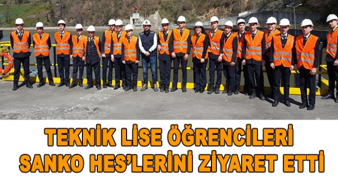 Öğrenciler, SANKO Enerji Rize İşletmelerini ziyaret ettiler