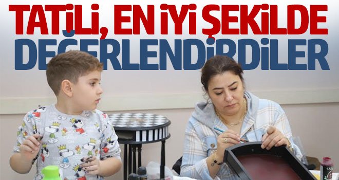 Öğrenciler tatilde el becerilerini geliştiriyor