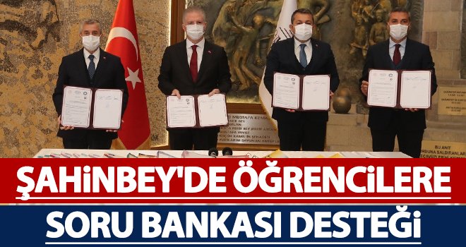 Öğrencilere 209 bin soru bankası desteği...