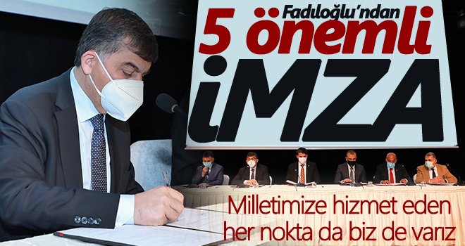 Öğrencileri ve gençleri ilgilendiren 5 protokol birden imzalandı