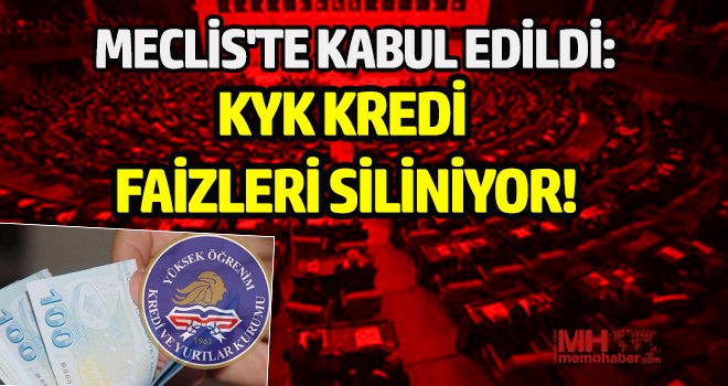 Öğrenim kredilerine ilişkin düzenlemeler içeren teklif TBMM’de kabul edildi
