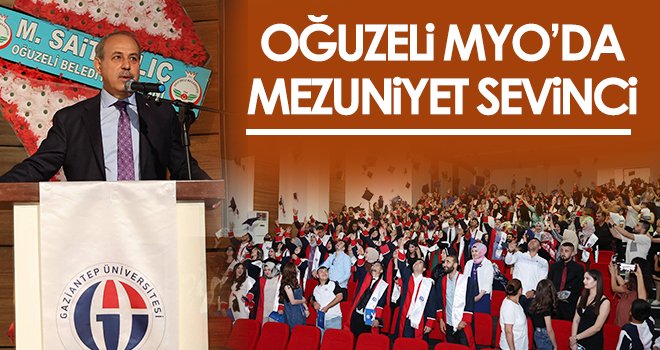 Oğuzeli MYO’da mezuniyet sevinci