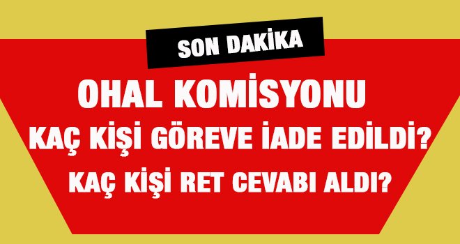 OHAL Komisyonu 4 bin 416 dosyayı inceledi!