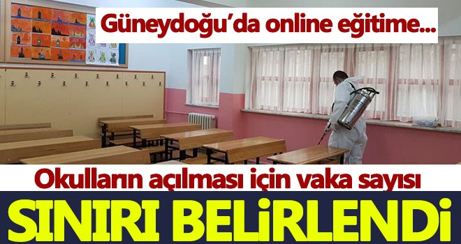 Okulların açılması için vaka sayısı sınırı belirlendi