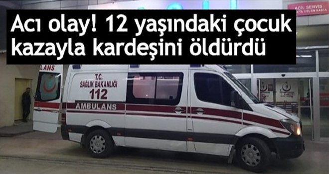 Omuzundan düşen tüfek ateş alınca kardeşi öldü